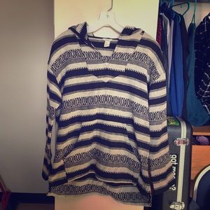 Black and white hoodie shrug